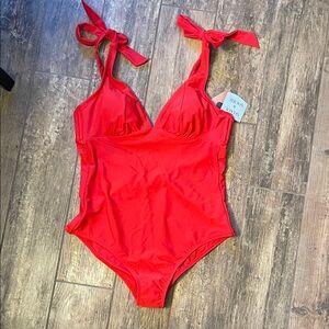 Shade & Shore Red Women's One Piece Swimsuit